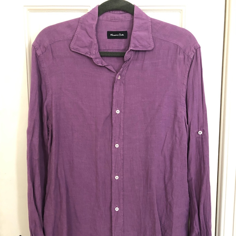 Massimo Dutti Linen Shirt - M